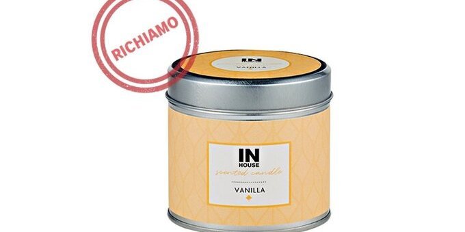 Coop richiama la candela in vasetto Vanilla: la cera potrebbe prendere fuoco