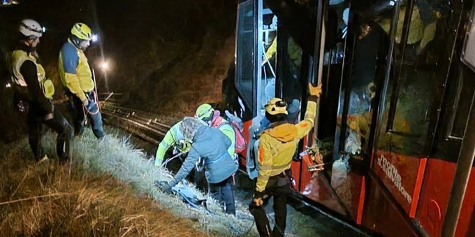 Incidenti sulla funicolare del San Salvatore: evacuazione di 11 viaggiatori a causa di guasto tecnico