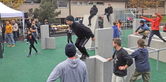 Grigioni, nuova area outdoor a Coira per gli amanti del parkour 